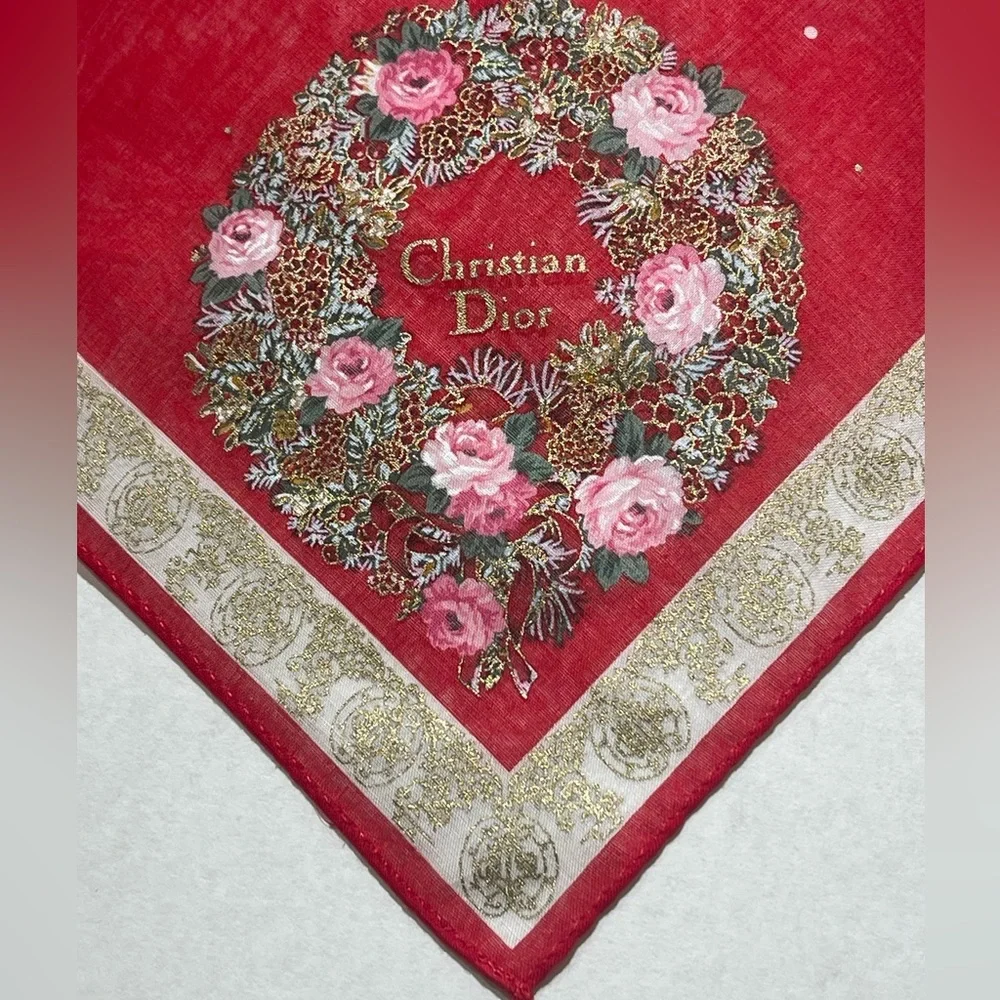 Christian Dior Silk Scarf EXQUISITE 18” Square
